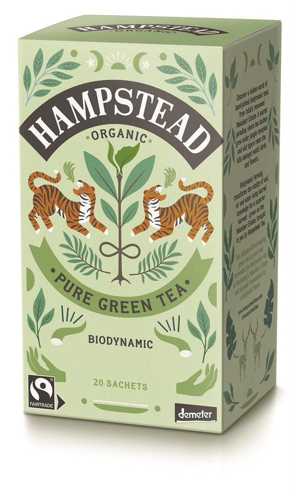 Hampstead Tea Organic Demeter Green Tea 20 Bag, Hampstead Tea