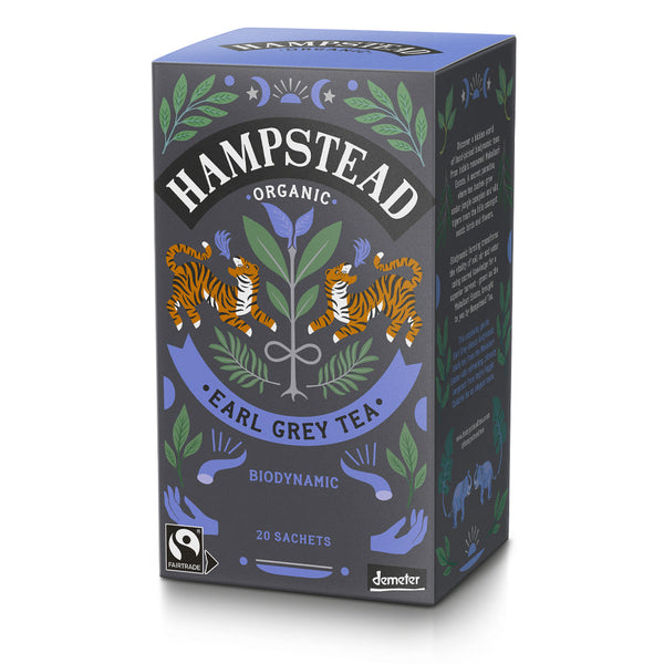 Organic Demeter Earl Grey Tea 20 Bags, Hampstead Tea