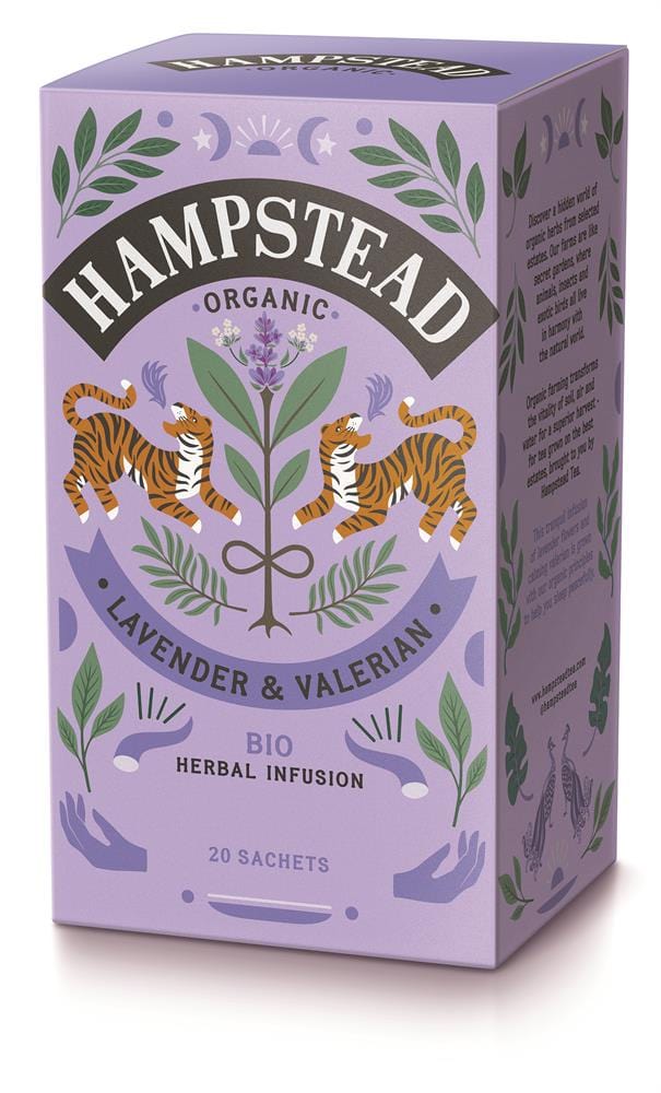 Meditate Lavender & Valerian 20 Bag, Hampstead Tea