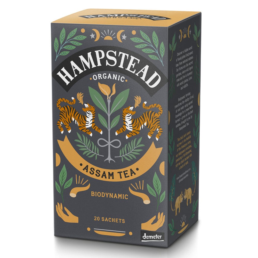 Organic Assam Tea 20 Tea Bags, Hampstead Tea