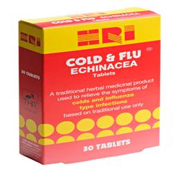 Cold & Flu Echinacea 30 tablets, HRI