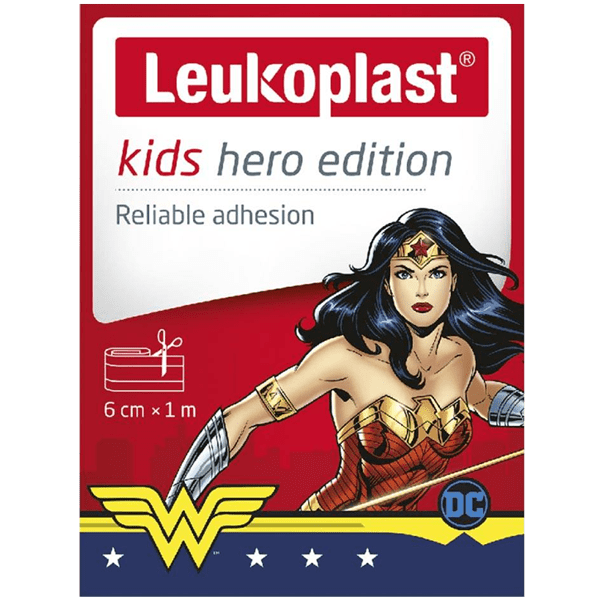 Leukoplast Kids Hero Edition Wonder Woman Dressing Strip 6cm x 1m - welzo