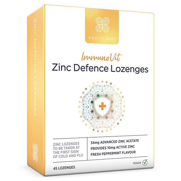 ImmunoVit Zinc Defence Lozenges 45 Lozenges, Healthspan