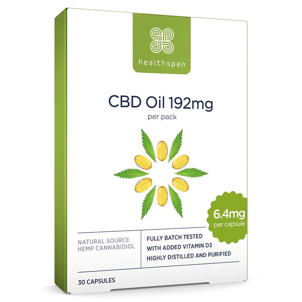 CBD Oil Capsules 192mg 30 Capsules