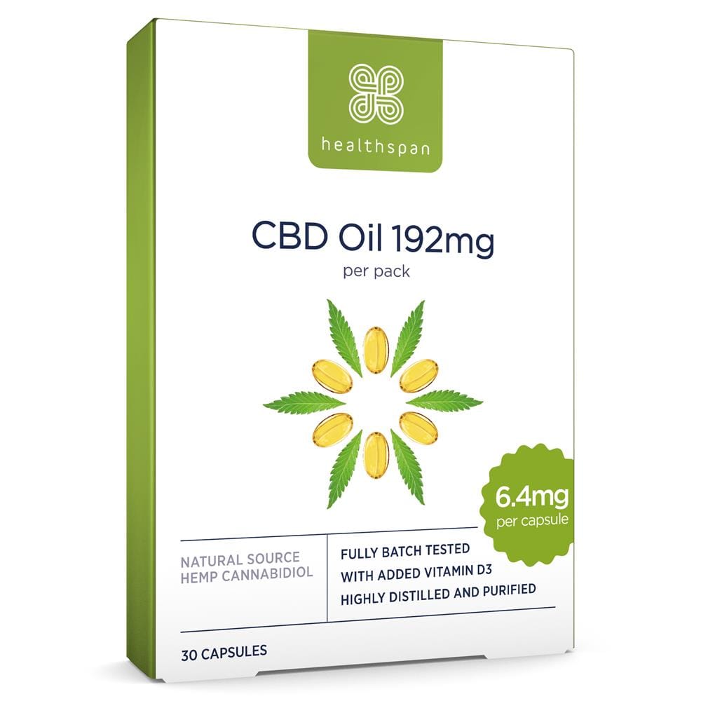 Healthspan CBD Κάψουλες πετρελαίου 192mg 30 κάψουλες