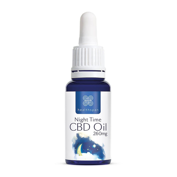 Night Time CBD Oil Drops 260mg 10ml, Healthspan