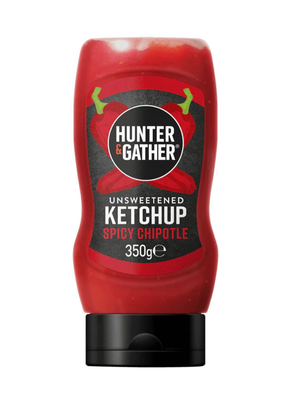 Hunter & Gather Unsweetened Spicy Chipotle Ketchup Squeezy 350g, Hunter and Gather