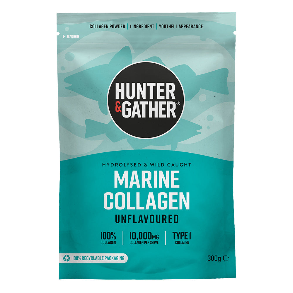 Marine Collagen Peptide Protein Powder Unflavoured 300g, Hunter and Gather