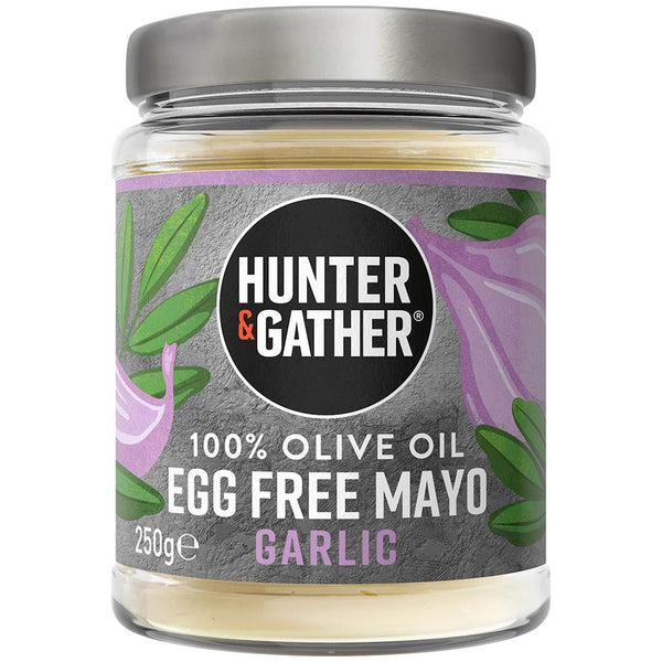 Egg Free Garlic Olive Oil Mayo 250g, Hunter and Gather