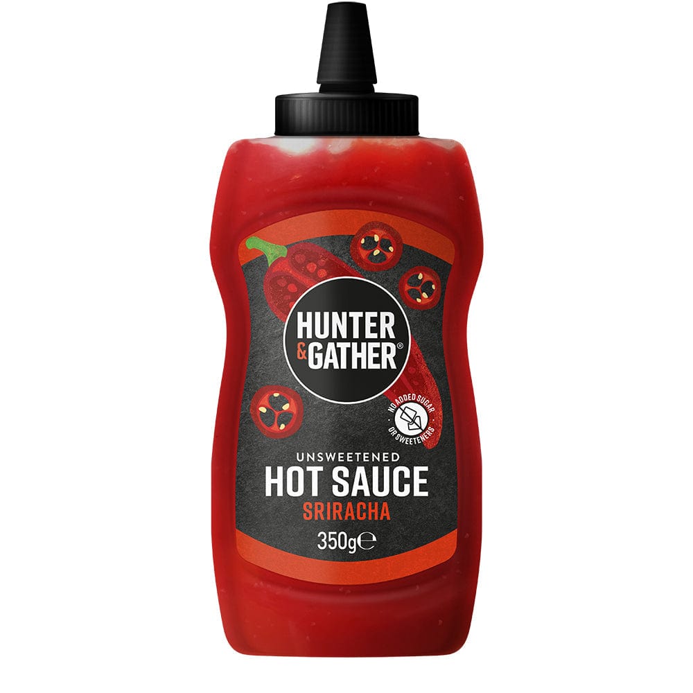 Hunter & Gather Unsweetened Hot Sauce Squeezy 350g, Hunter and Gather