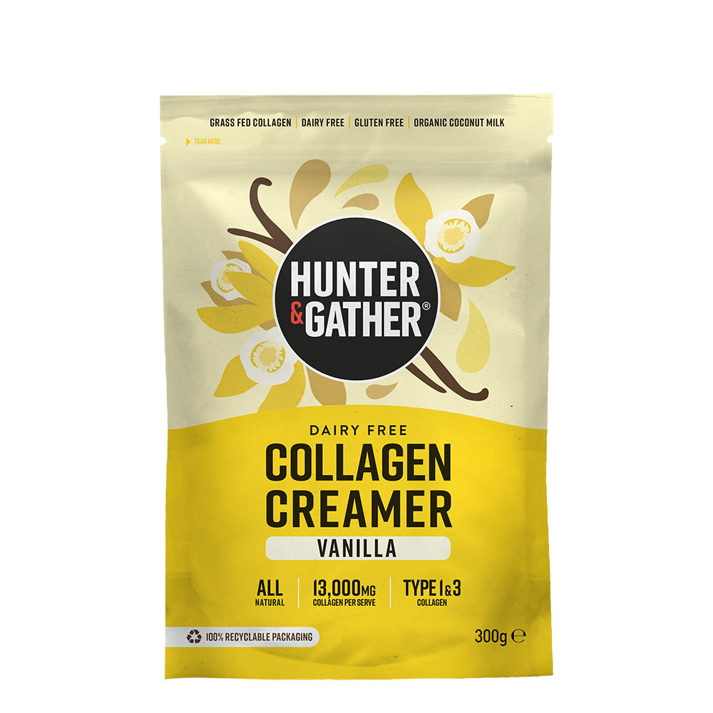 FREE Vanilla Collagen Creamer 300g, Hunter and Gather