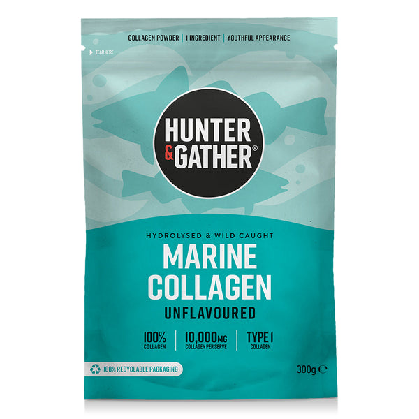 FREE Marine Collagen Peptide Protein Powder Unflavoured 300g, Hunter and Gather