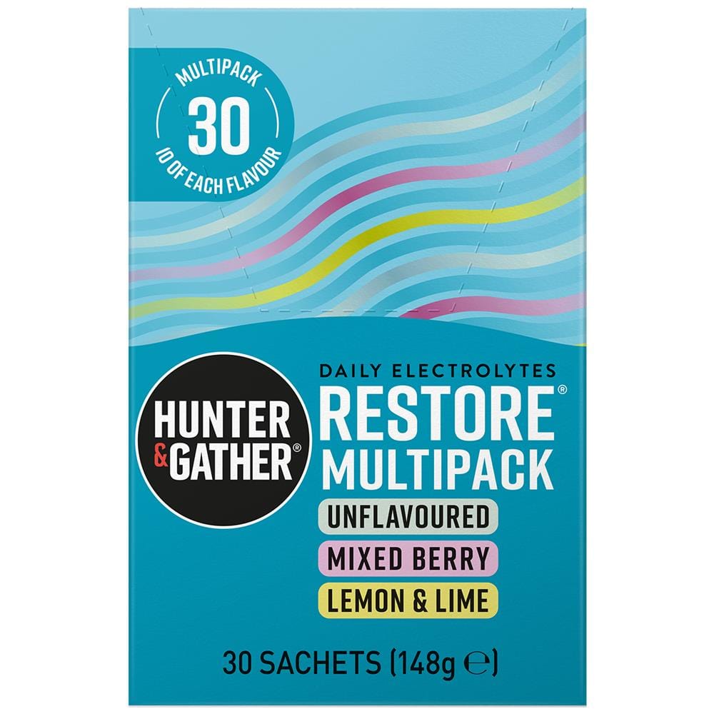 Restore Multipack Electrolyte Sachets 30 per pack 148g, Hunter and Gather