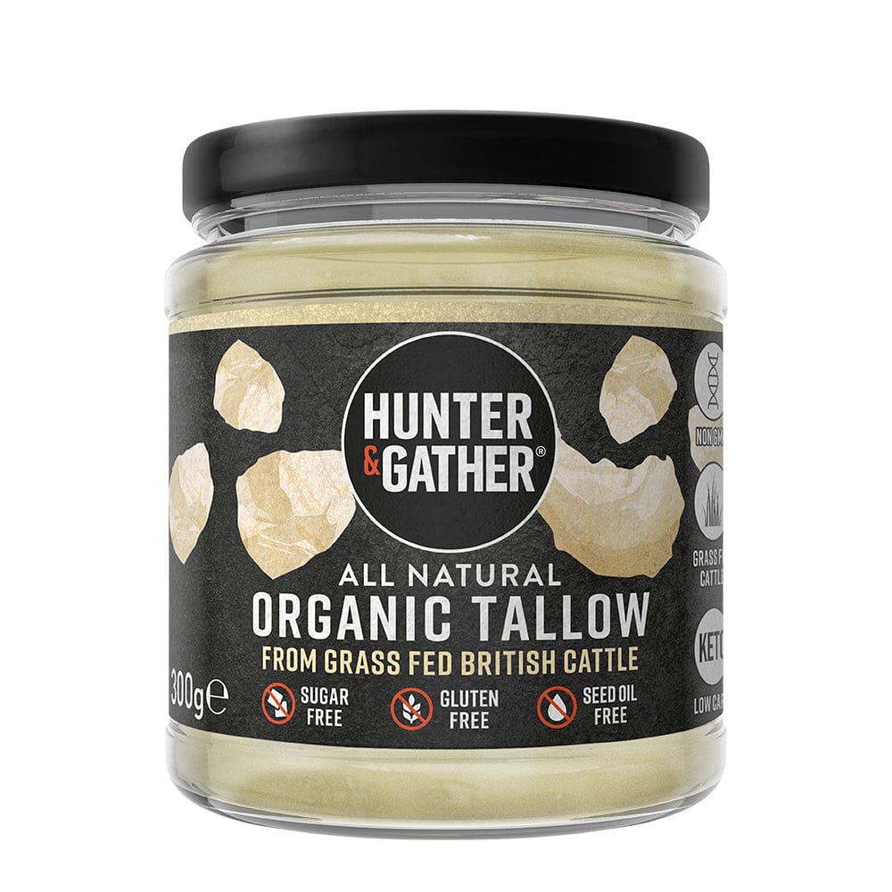 Hunter & Gather Organic Grass Fed British Beef Tallow 300g, Hunter and Gather