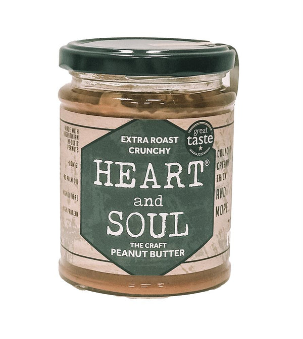 Extra Roast Crunchy Peanut Butter 280g Jar, Heart and Soul