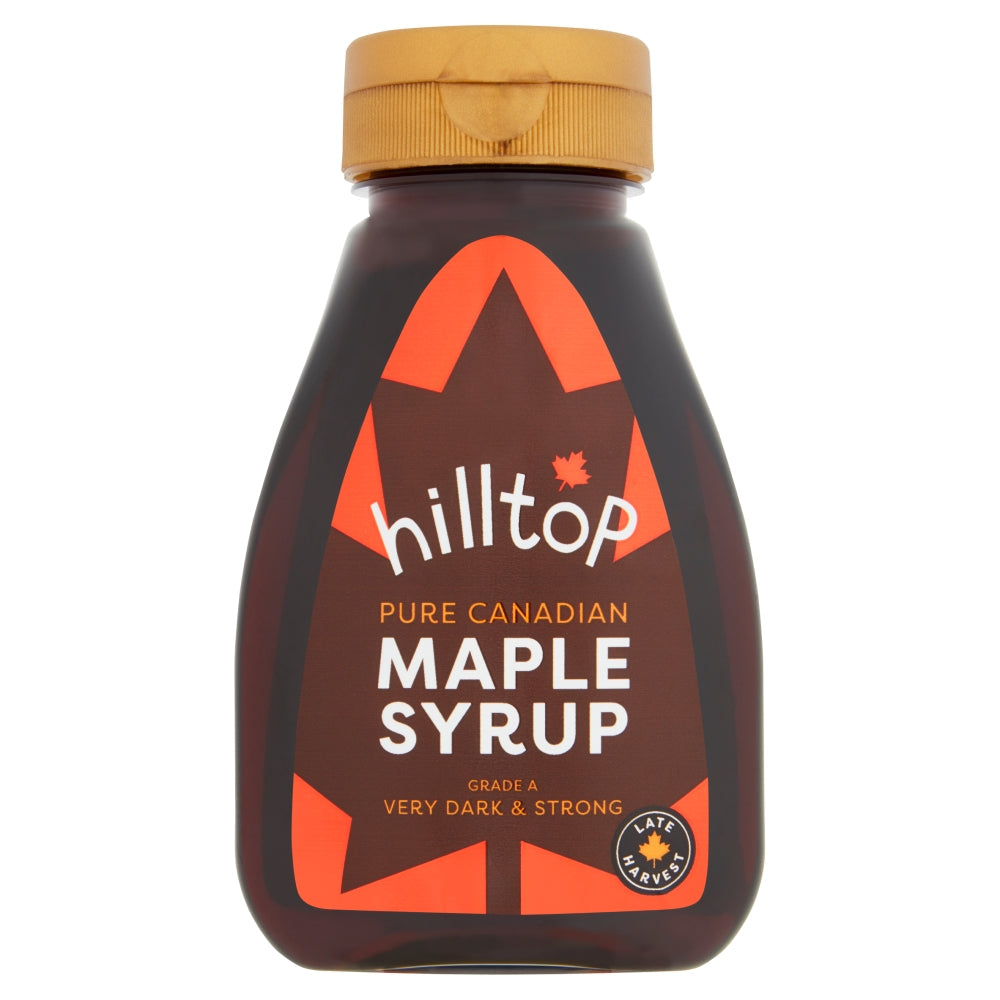 Grade A Very Dark Maple Syrup 230g, Hilltop Honey