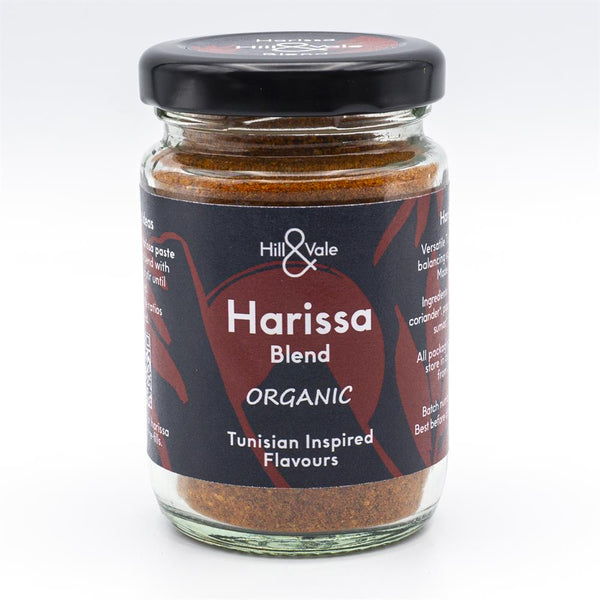 Organic Harissa Blend Seasoning 40g, Hill & Vale