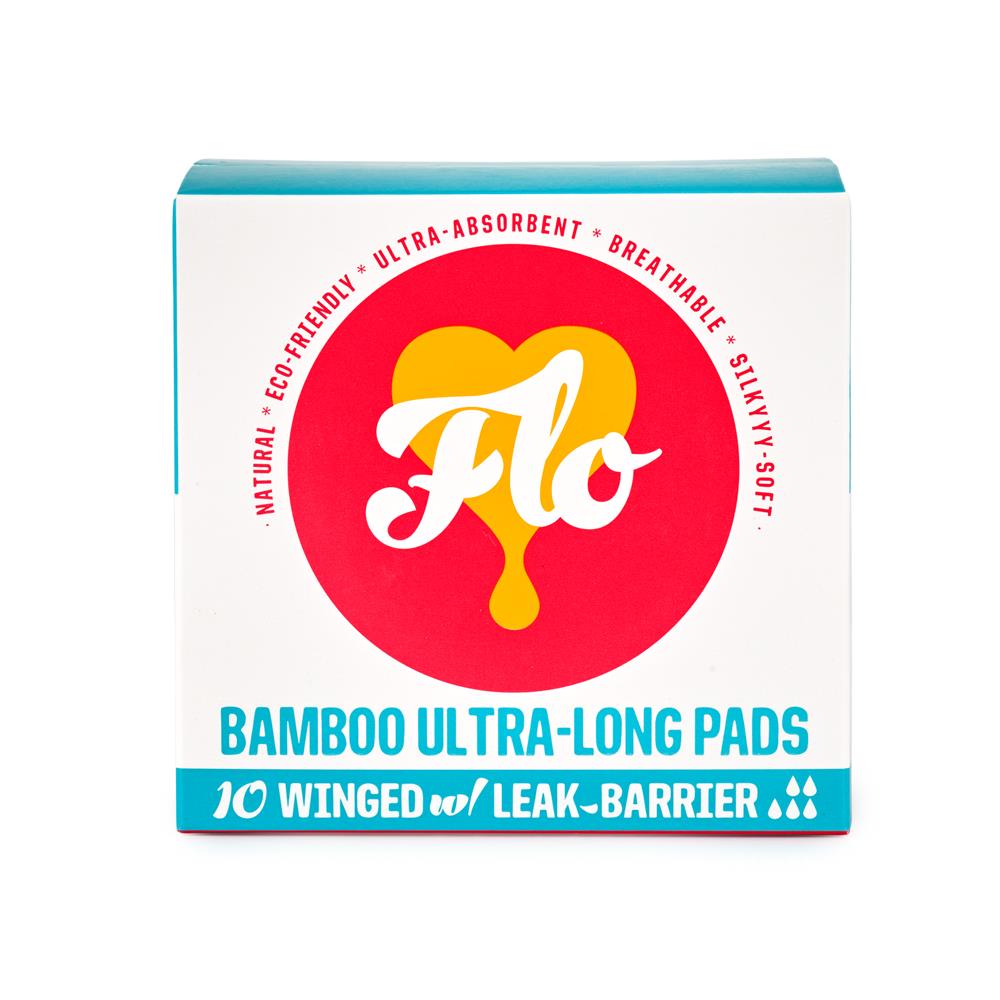 Bamboo Ultra-Long Pads (10 pads), Here We Flo