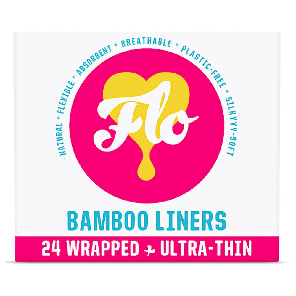 Bamboo Liners Wrapped (24 pads), Here We Flo