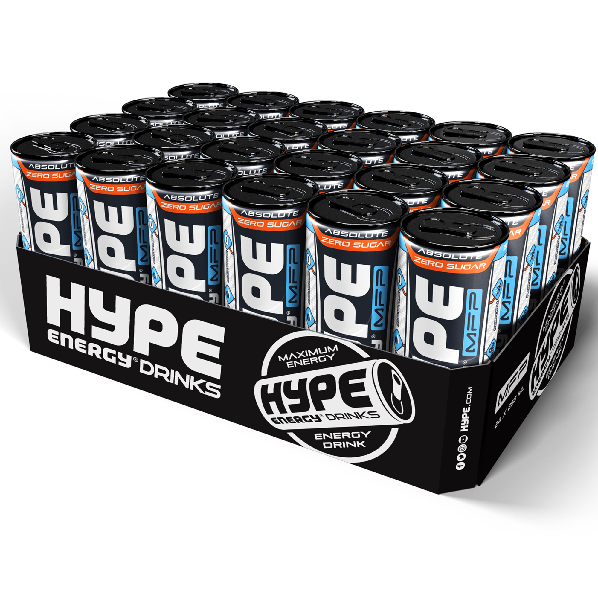 HYPE MFP Zero Sugar 24x250ml Energy Drink