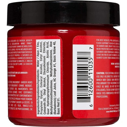 Manic Panic Rock N Roll Semi-Permanent Red Hair Colour Cream 113g 118ml