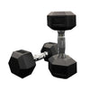 Jordan Lifting Club 20kg Hexagonal Rubber Dumbbell (Pair) - Welzo