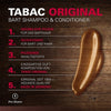 Tabac Original Beard Shampoo with Unmistakable Fragrance - Optimal Cleansing and Gentle Care for Beard Hair - 200ml