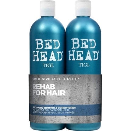 Bed Head by TIGI Recovery Shampoo and Conditioner Set Professional Moisturizing Hair Repair Treatment 2x750ml