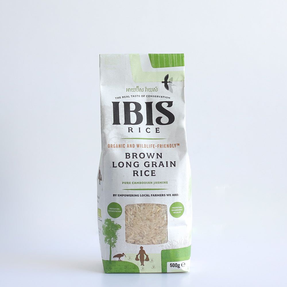 Organic Brown Long Grain Rice Jasmine 500g, Ibis Rice