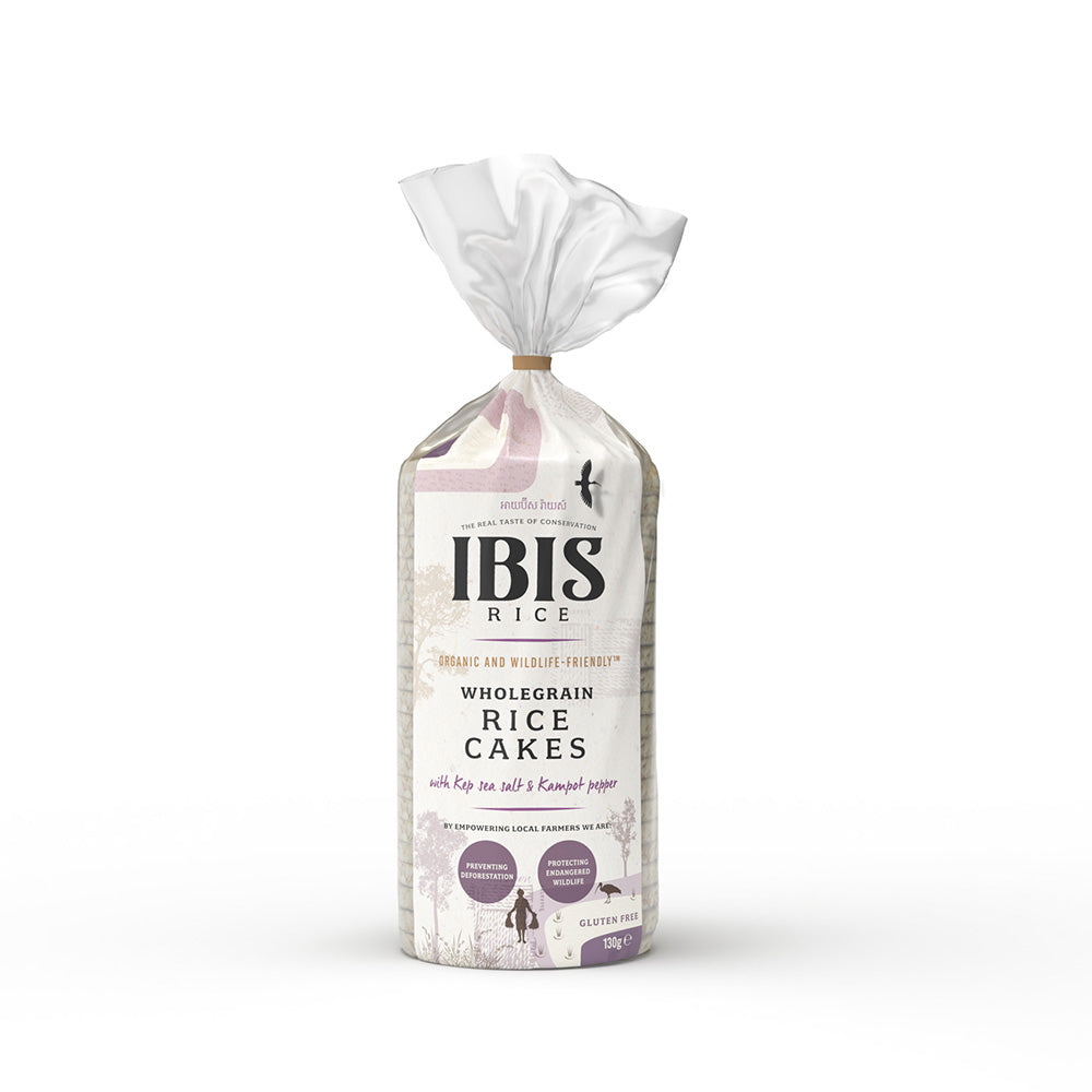 Organic Rice Cakes Salt & Pepper 130g, Ibis Rice