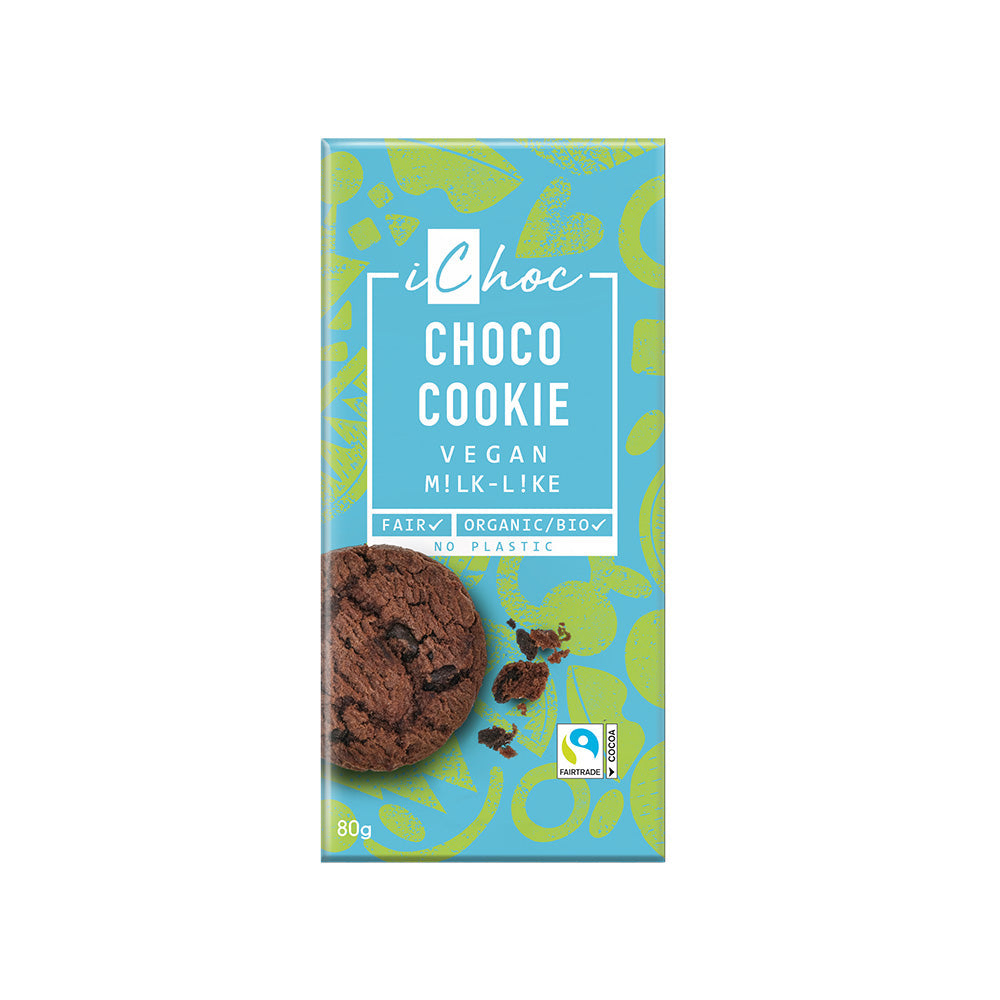 Choco Cookie Chocolate Vegan Organic 80g, iChoc