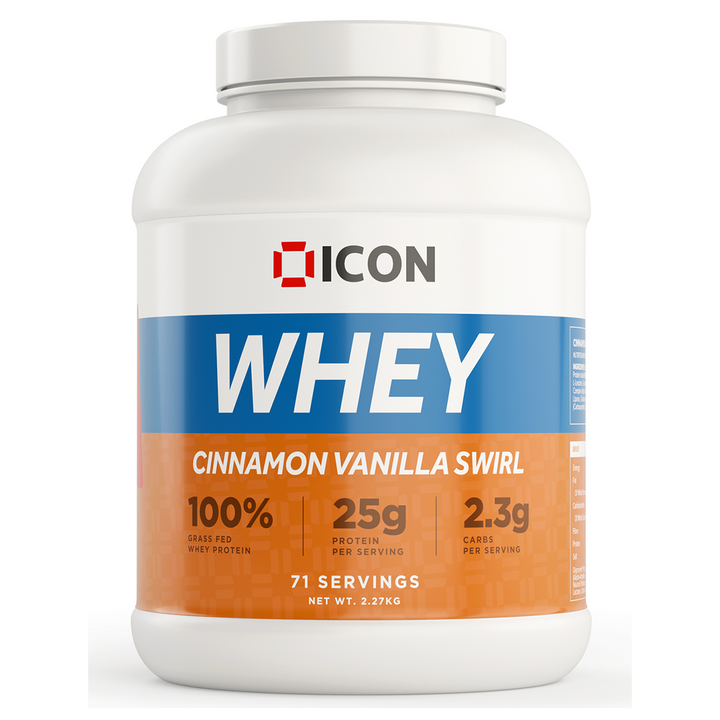 ICON Nutrition 100% Whey Protein 2.27kg Cinnamon Vanilla Swirl