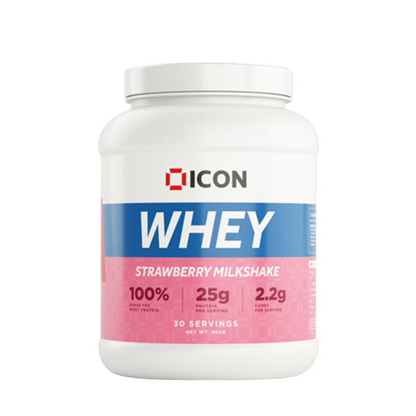 ICON Nutrition 100% Whey Protein 960g Strawberry Milkshake