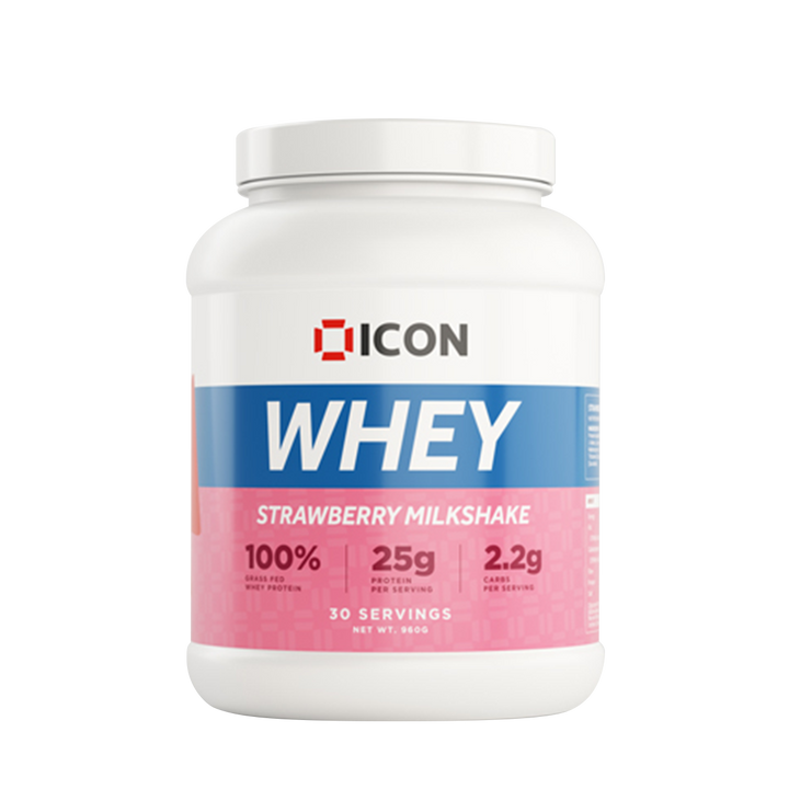 ICON Nutrition 100% Whey Protein 960g Strawberry Milkshake