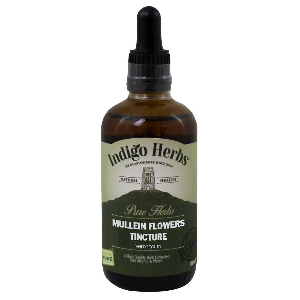 Indigo Herbs Mullein Flowers Tincture 100ml, Indigo Herbs