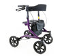 Zoom Plus X-Country All-Terrain Rollator with Seat, 9.8” Wheels & Lightweight Frame – Medium or Large
