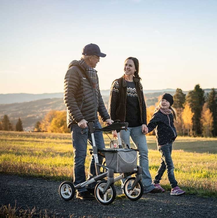 TOPRO Olympos ATR Outdoor Rollator with Off-Road Wheels & Ergo Grip Handles