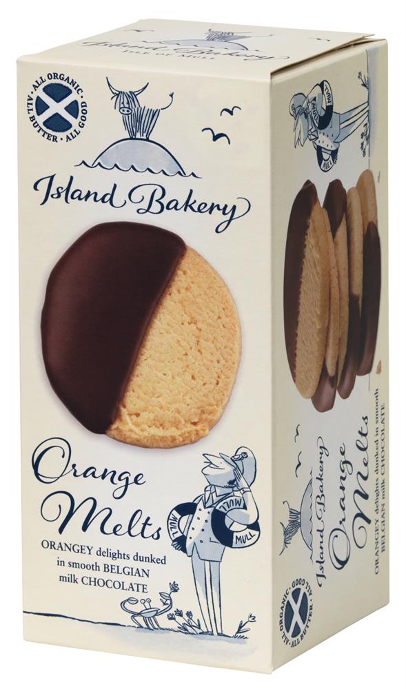 Organic Orange Melt Biscuits 133g, Island Bakery