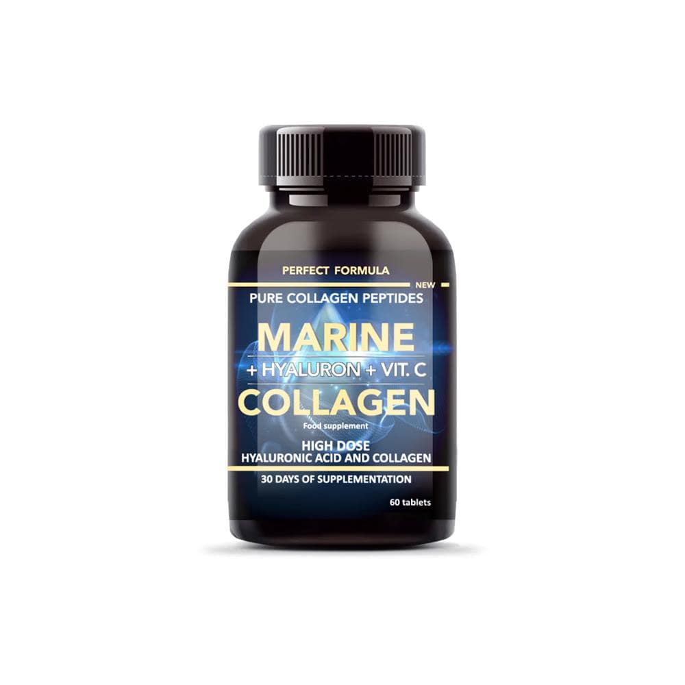 Marine Collagen + Hyaluron + Vit C 60 Tablets, INTENSON