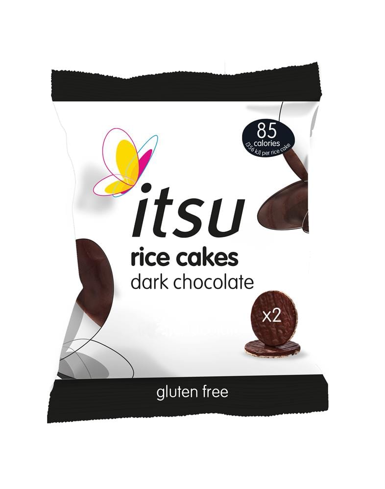 Dark Chocolate Rice Cakes 34g, Itsu