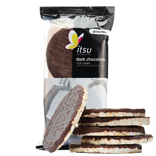 itsu Dark Chocolate Coated Rice Cakes 100g, Itsu