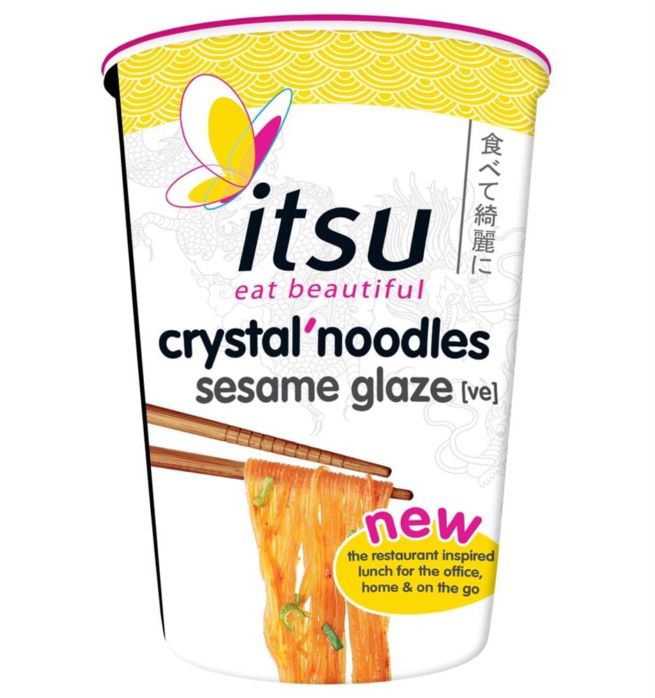 Sesame Glaze Crystal Noodle Cup 77g, Itsu