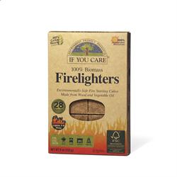 Firelighters Non toxic Wood 28 pieces, If You Care