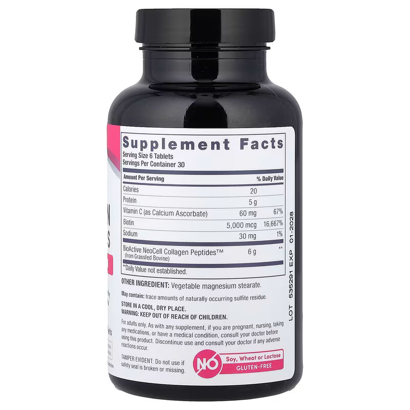 NeoCell, Grassfed Collagen Peptides + Vitamin C & Biotin
