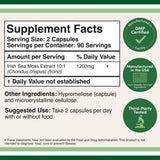 Double Wood Irish Moos Extrakt - 180 x 600 mg Kapseln