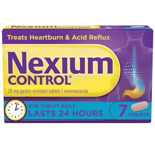 Nexium Control Gastro Resistant 20mg Tablets Pack of 7 - welzo