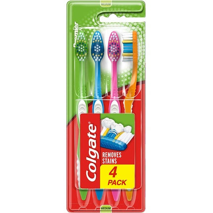 Colgate Premier Cepille de dientes limpio 4 paquete blanco