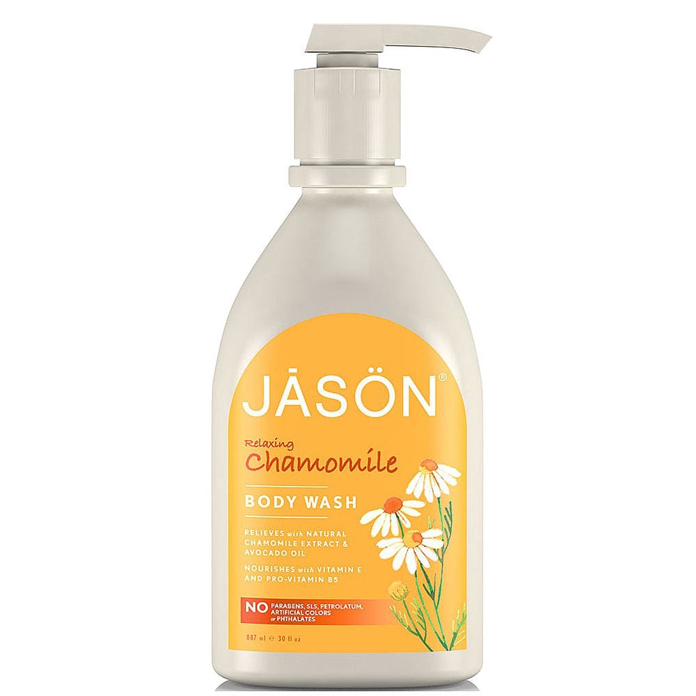 Chamomile Satin Body Wash with Pump 900ml, Jason Bodycare