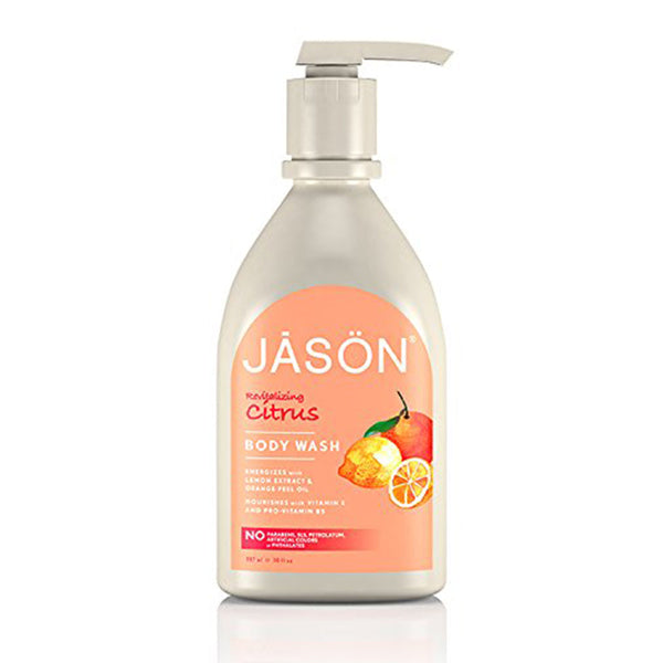 Citrus Satin Body Wash with pump 840ml, Jason Bodycare