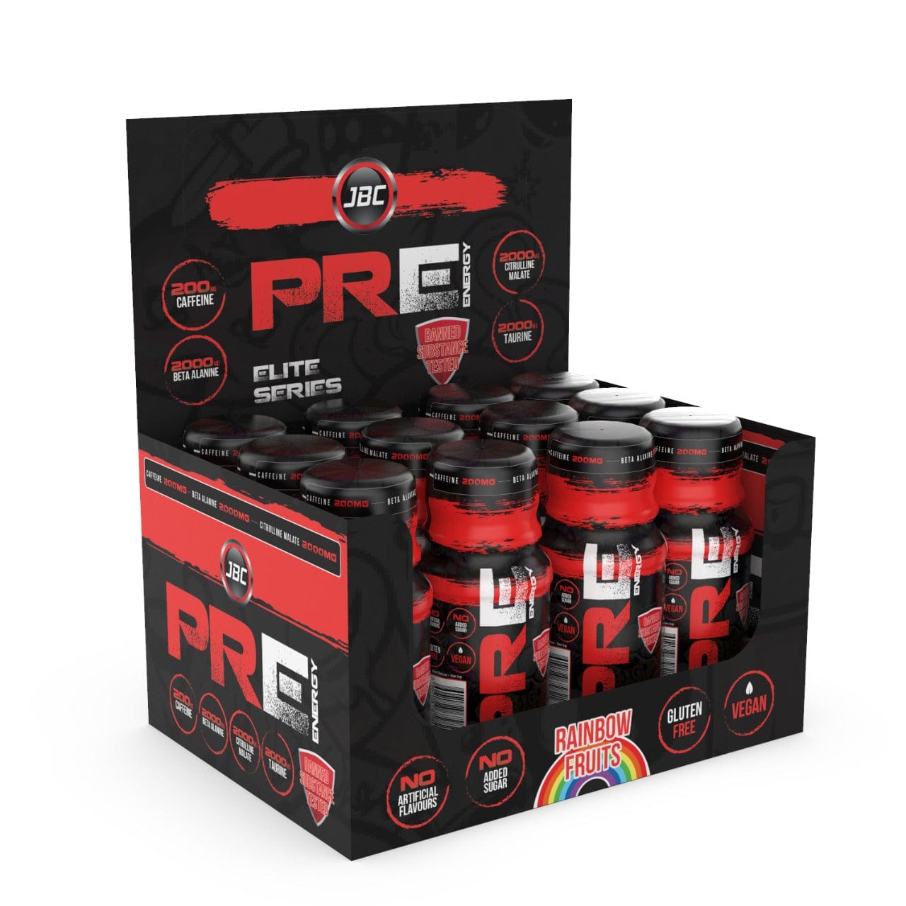 JBC Nutrition PRE Energy 12x60ml Rainbow Fruit